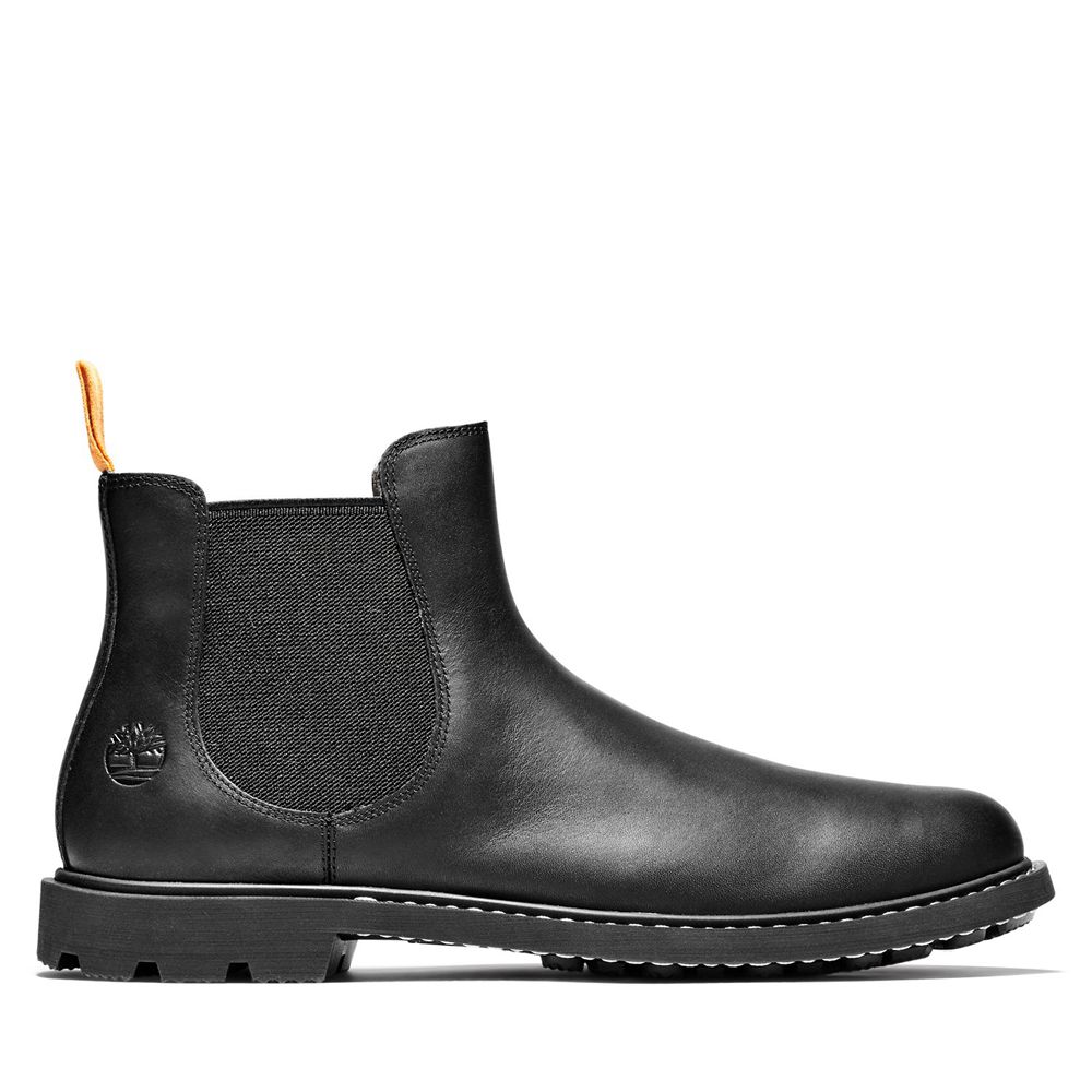 Timberland Mens Chelsea Boots Belanger EK+ Leather - Black - India IM9842153